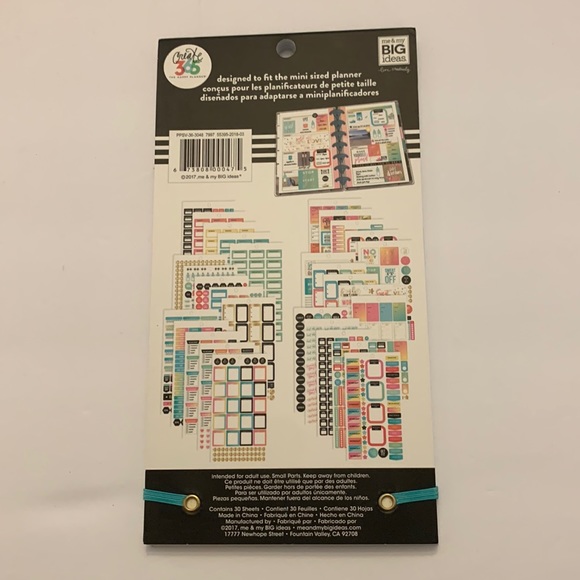 The Happy Planner Motivation Graphic Work it out Fitness Mini Sticker Sheets. - Picture 5 of 8